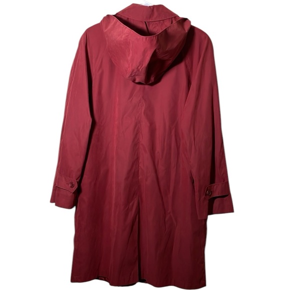 London Fog Red Women’s Classic Trench Coat - Picture 11 of 12